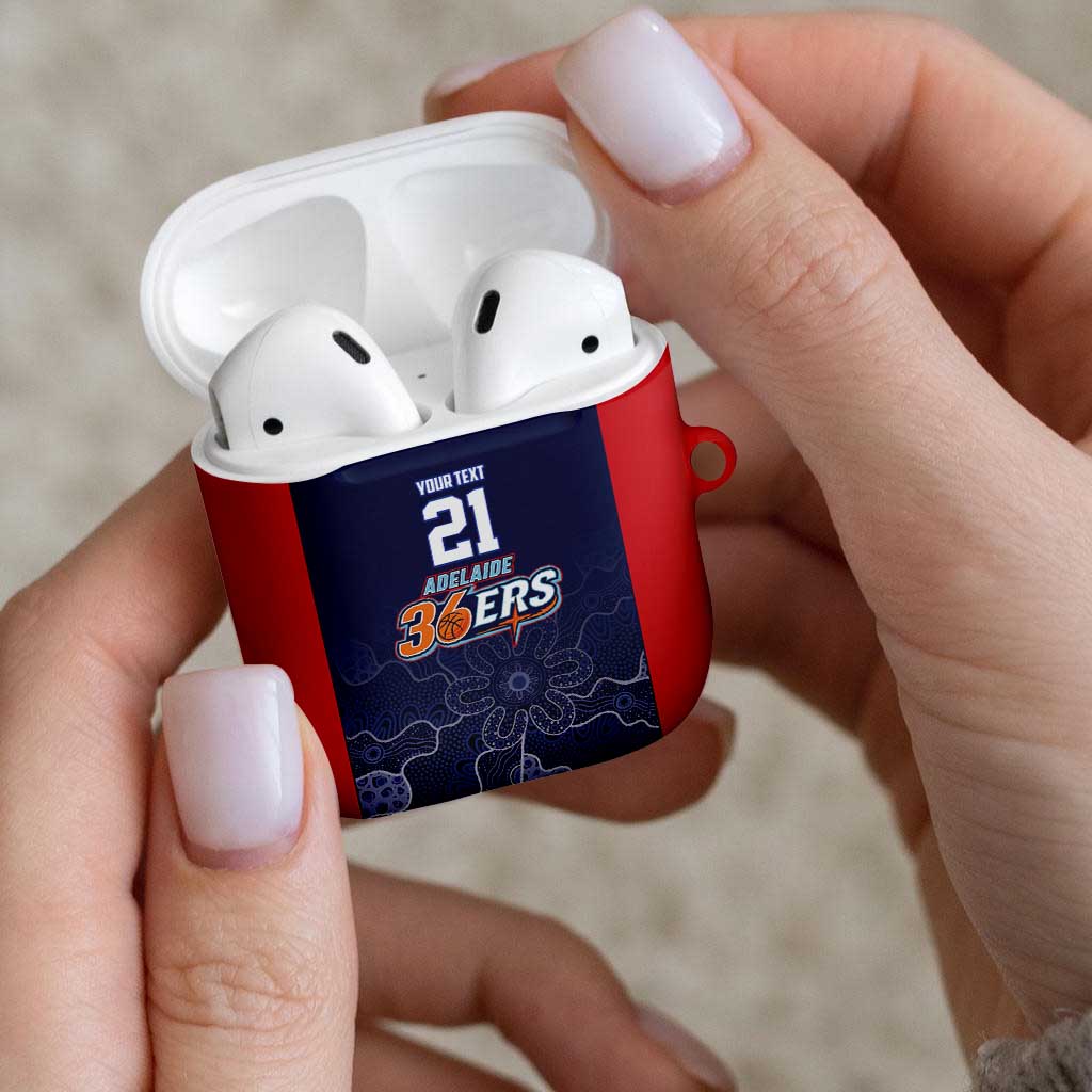 Basketball Custom Adelaide AirPods Case Simple Australian Dot Art - Aussie Hoodie