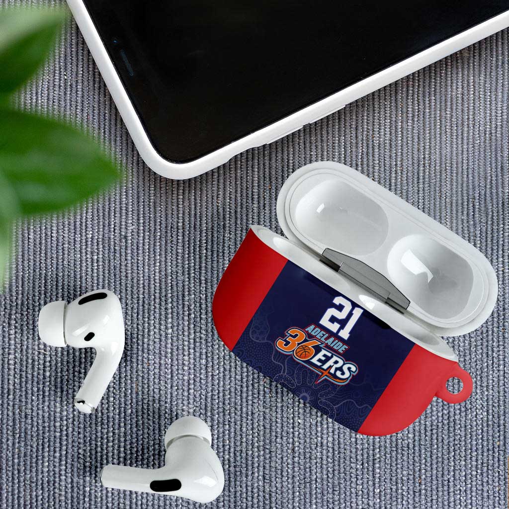 Basketball Custom Adelaide AirPods Case Simple Australian Dot Art - Aussie Hoodie