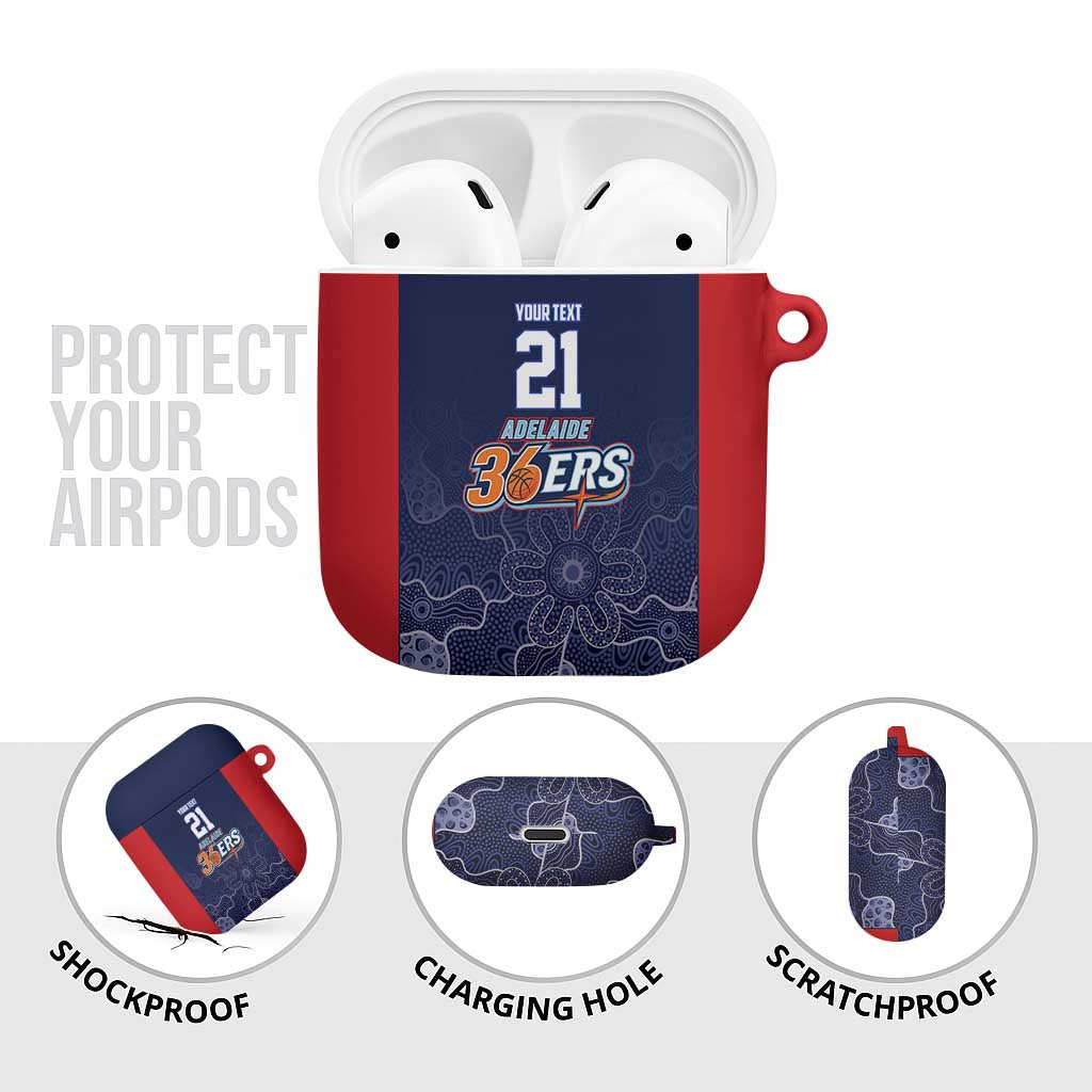 Basketball Custom Adelaide AirPods Case Simple Australian Dot Art - Aussie Hoodie
