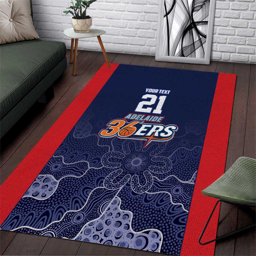 Basketball Custom Adelaide Area Rug Simple Australian Dot Art - Aussie Hoodie