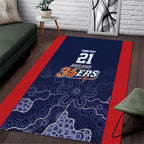 Basketball Custom Adelaide Area Rug Simple Australian Dot Art - Aussie Hoodie