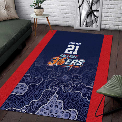 Basketball Custom Adelaide Area Rug Simple Australian Dot Art - Aussie Hoodie