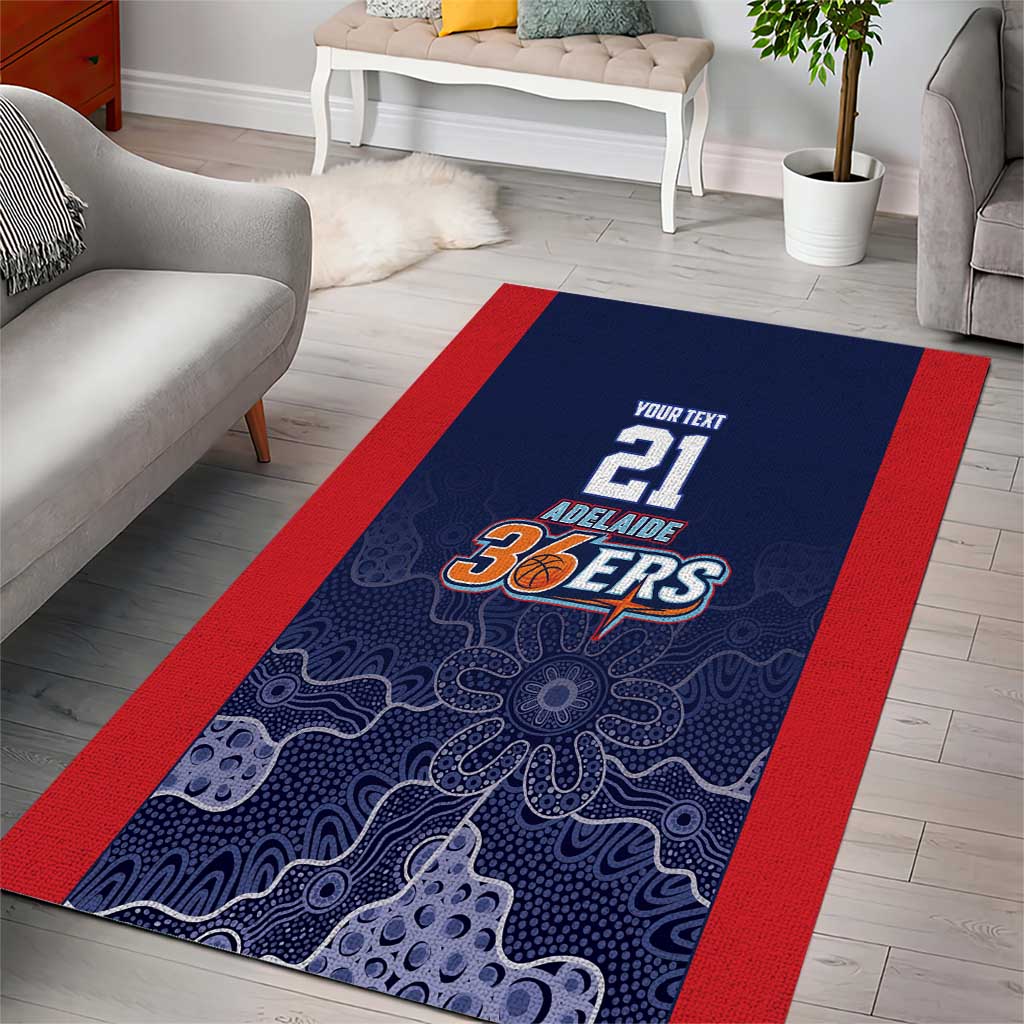Basketball Custom Adelaide Area Rug Simple Australian Dot Art - Aussie Hoodie