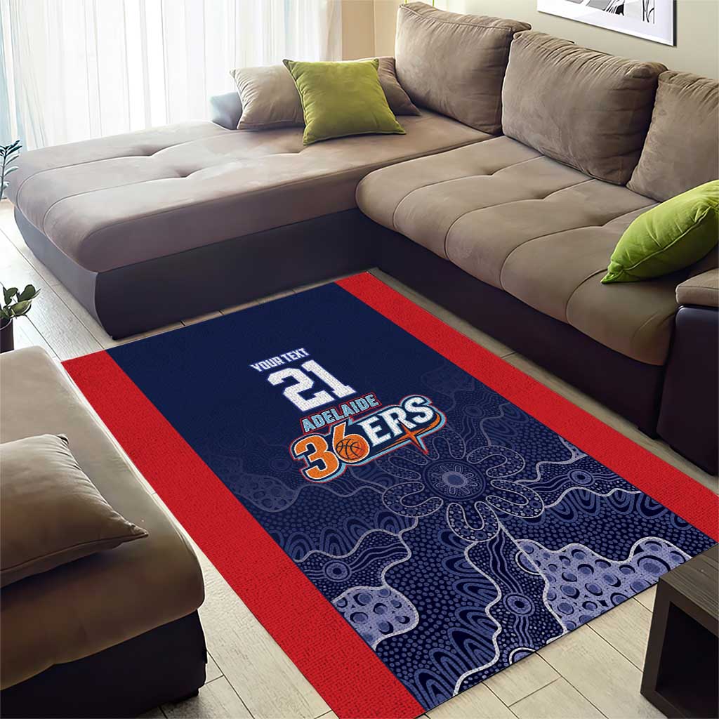 Basketball Custom Adelaide Area Rug Simple Australian Dot Art - Aussie Hoodie