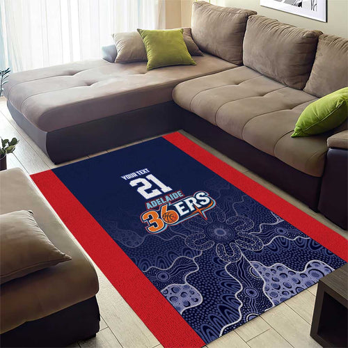 Basketball Custom Adelaide Area Rug Simple Australian Dot Art - Aussie Hoodie