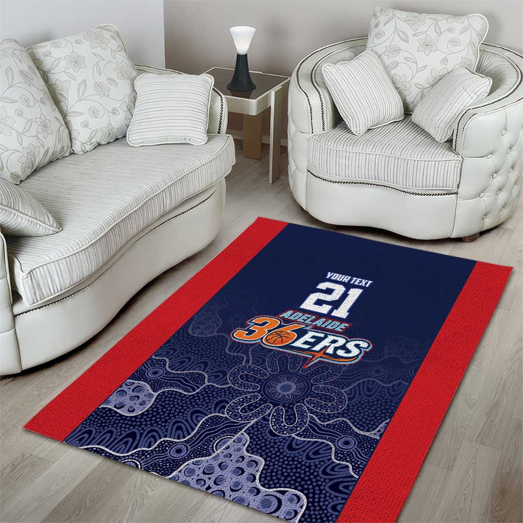 Basketball Custom Adelaide Area Rug Simple Australian Dot Art - Aussie Hoodie