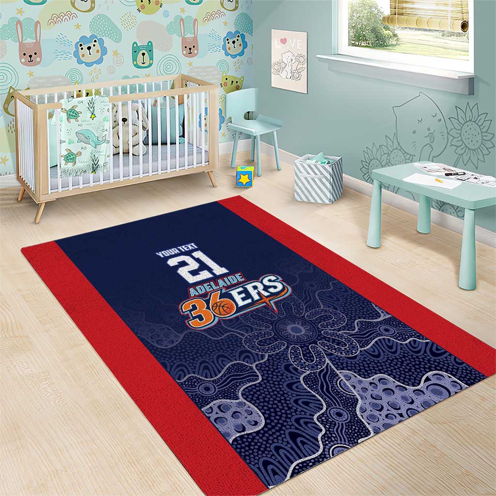 Basketball Custom Adelaide Area Rug Simple Australian Dot Art - Aussie Hoodie