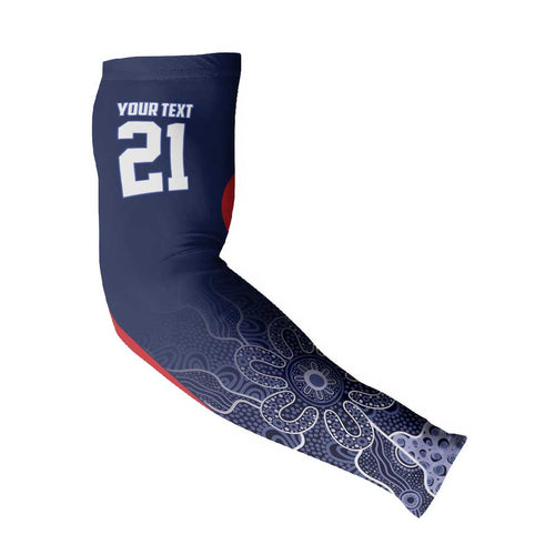Basketball Custom Adelaide Arm Sleeves Simple Australian Dot Art - Aussie Hoodie