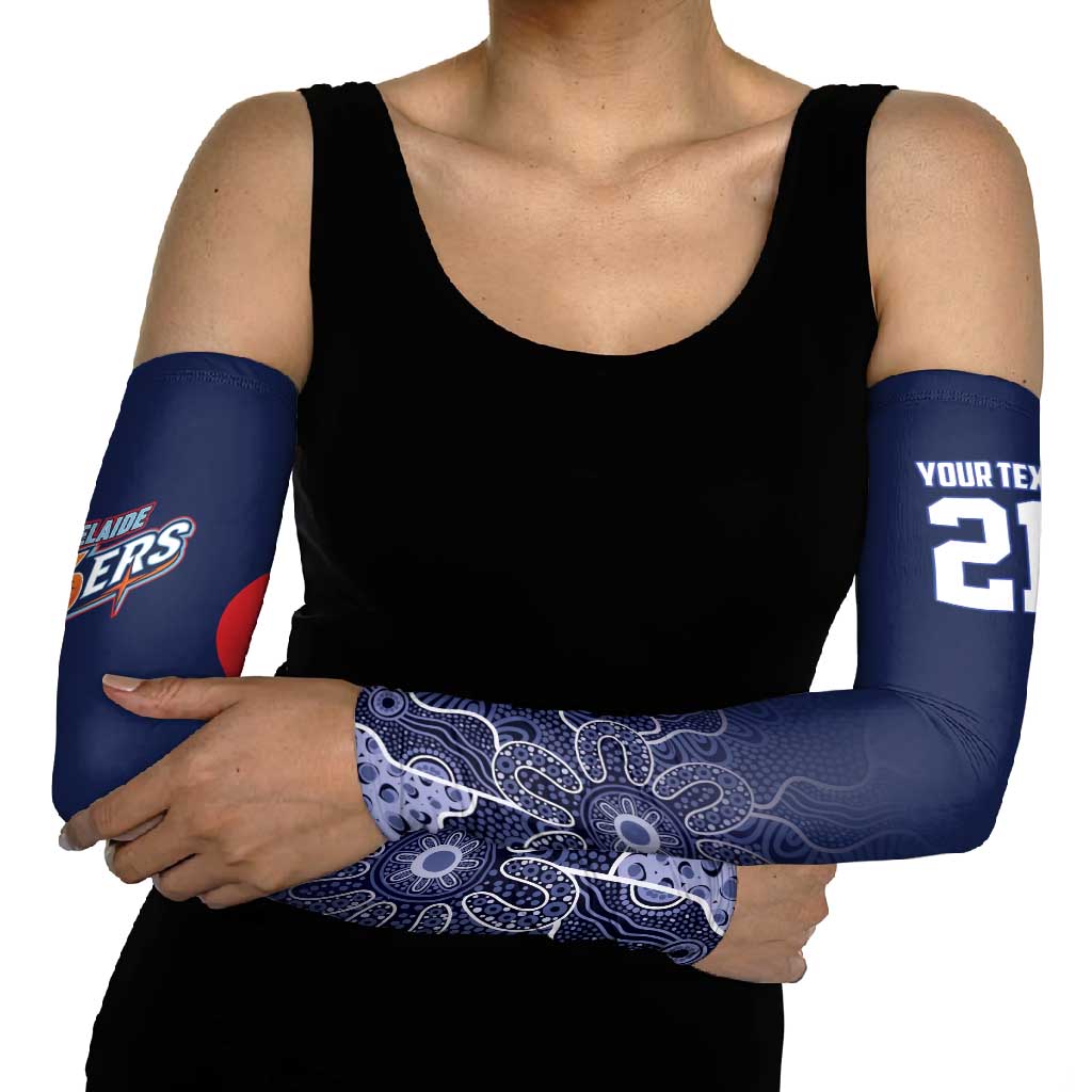 Basketball Custom Adelaide Arm Sleeves Simple Australian Dot Art - Aussie Hoodie