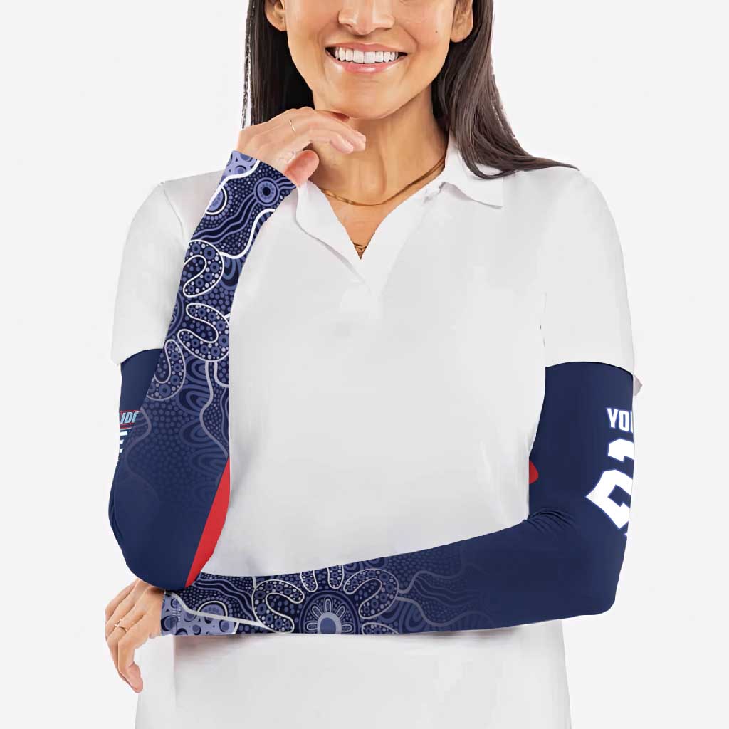 Basketball Custom Adelaide Arm Sleeves Simple Australian Dot Art - Aussie Hoodie
