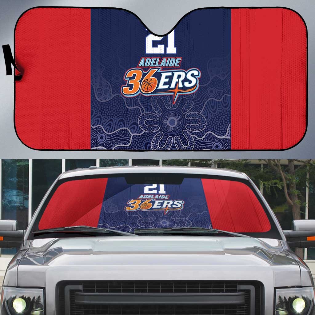Basketball Custom Adelaide Auto Sun Shade Simple Australian Dot Art - Aussie Hoodie