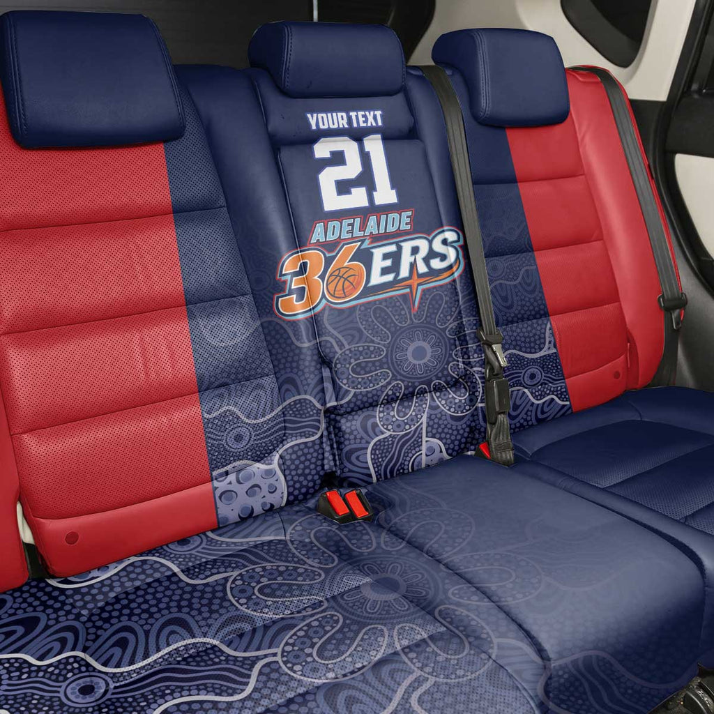 Basketball Custom Adelaide Back Car Seat Cover Simple Australian Dot Art - Aussie Hoodie