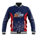 Basketball Custom Adelaide Baseball Jacket Simple Australian Dot Art - Aussie Hoodie