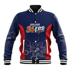 Basketball Custom Adelaide Baseball Jacket Simple Australian Dot Art - Aussie Hoodie