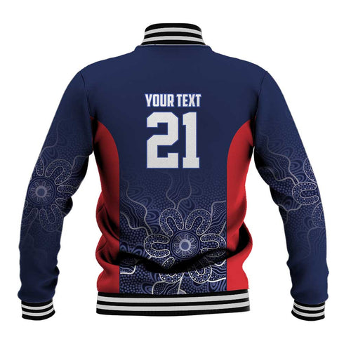 Basketball Custom Adelaide Baseball Jacket Simple Australian Dot Art - Aussie Hoodie