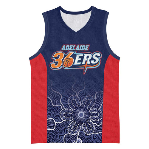 Basketball Custom Adelaide Basketball Jersey Simple Australian Dot Art - Aussie Hoodie