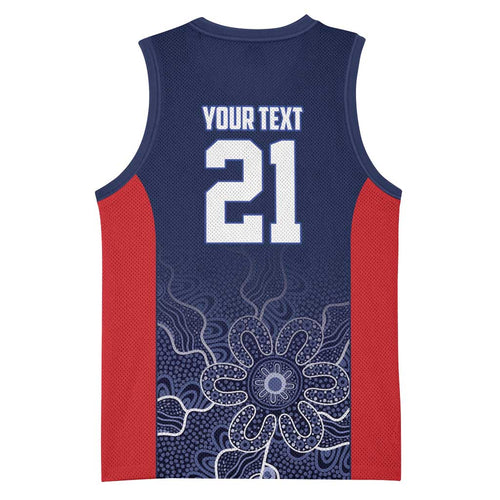 Basketball Custom Adelaide Basketball Jersey Simple Australian Dot Art - Aussie Hoodie
