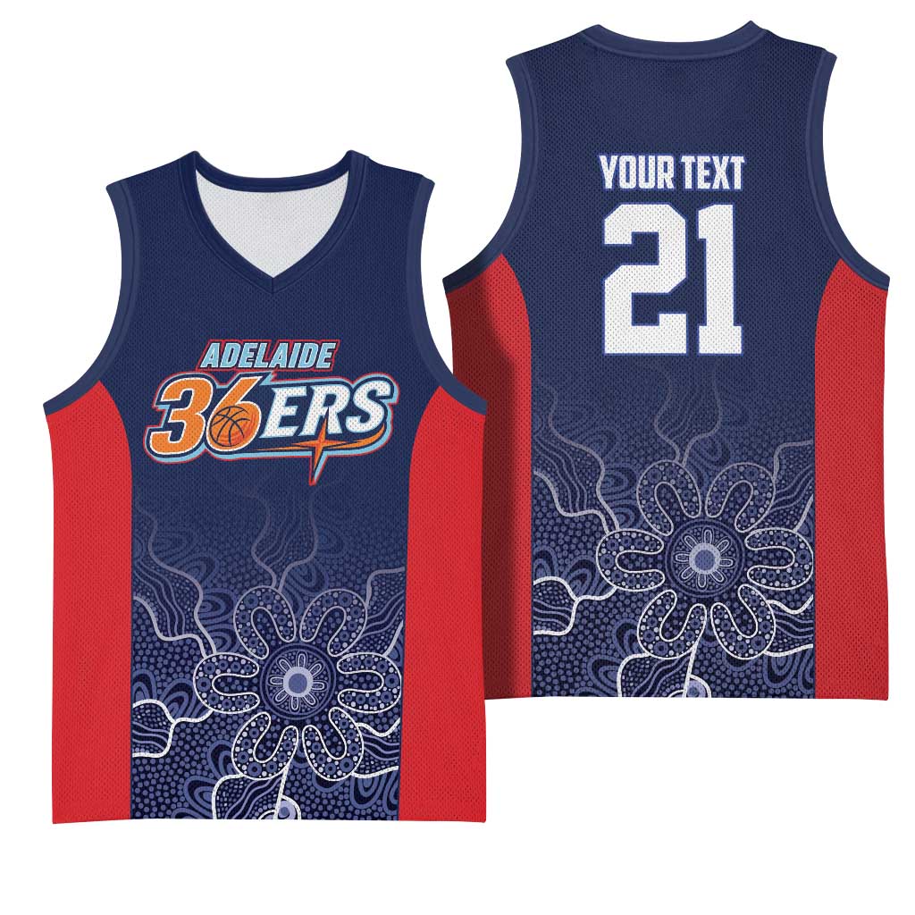 Basketball Custom Adelaide Basketball Jersey Simple Australian Dot Art - Aussie Hoodie