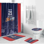Basketball Custom Adelaide Bathroom Set Simple Australian Dot Art - Aussie Hoodie