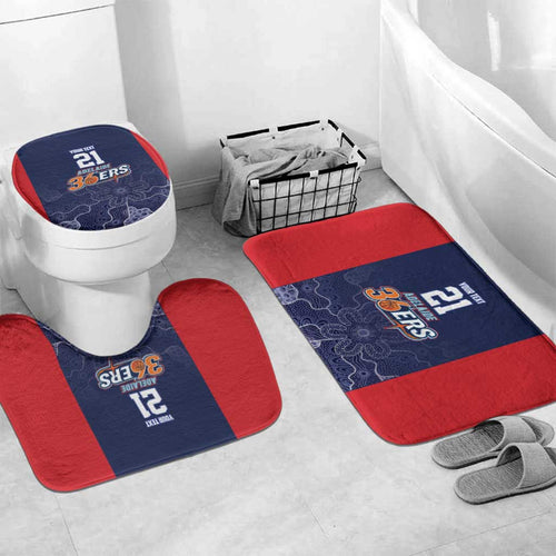 Basketball Custom Adelaide Bathroom Set Simple Australian Dot Art - Aussie Hoodie