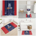 Basketball Custom Adelaide Bathroom Set Simple Australian Dot Art - Aussie Hoodie