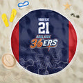 Basketball Custom Adelaide Beach Blanket Simple Australian Dot Art - Aussie Hoodie