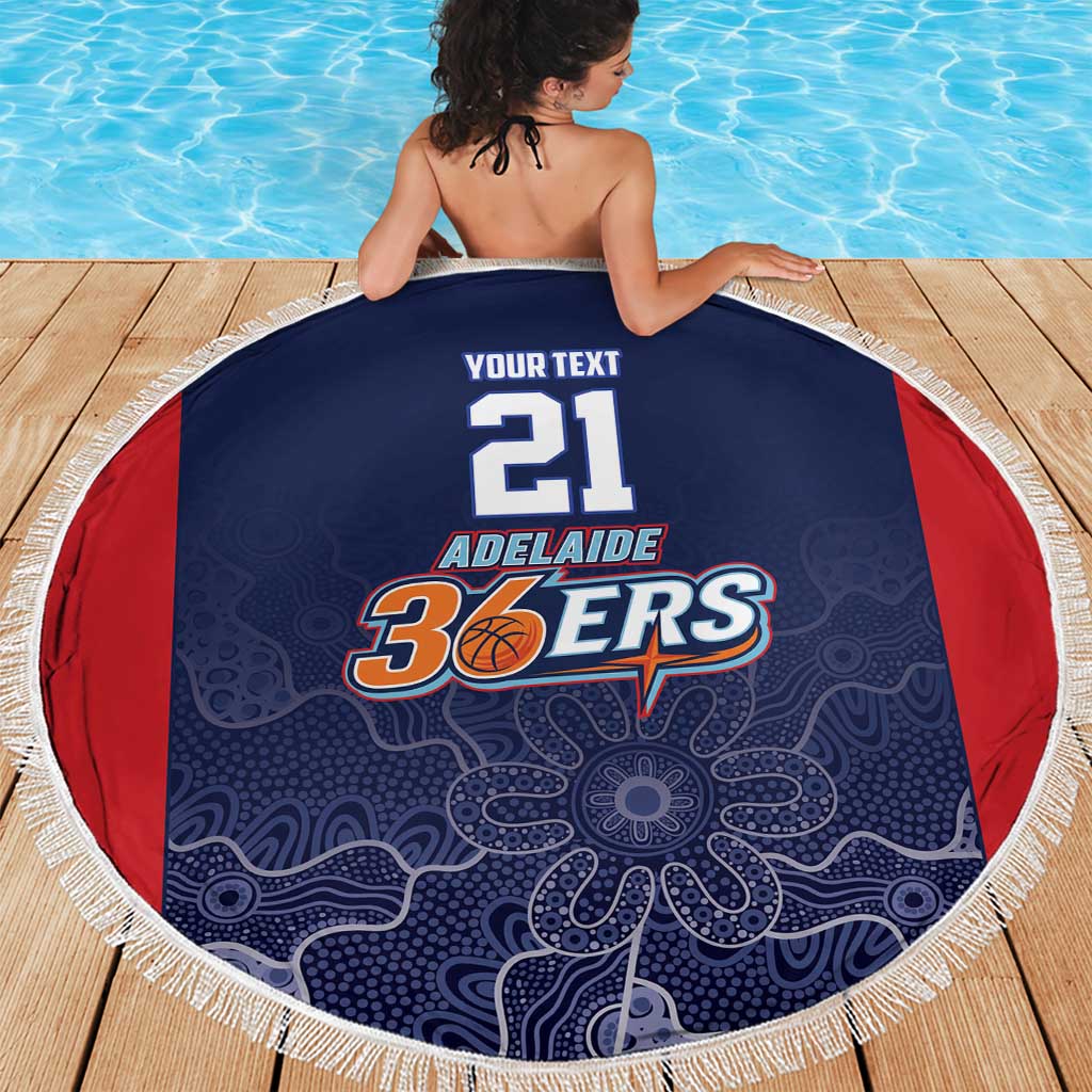 Basketball Custom Adelaide Beach Blanket Simple Australian Dot Art - Aussie Hoodie
