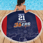 Basketball Custom Adelaide Beach Blanket Simple Australian Dot Art - Aussie Hoodie