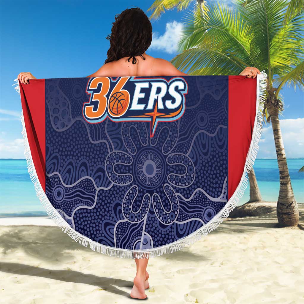 Basketball Custom Adelaide Beach Blanket Simple Australian Dot Art - Aussie Hoodie