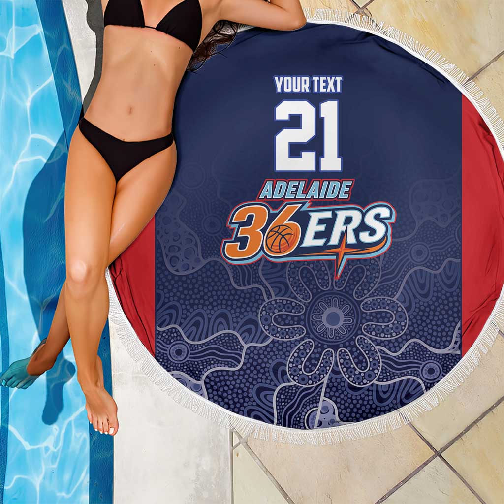 Basketball Custom Adelaide Beach Blanket Simple Australian Dot Art - Aussie Hoodie