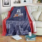 Basketball Custom Adelaide Blanket Simple Australian Dot Art - Aussie Hoodie