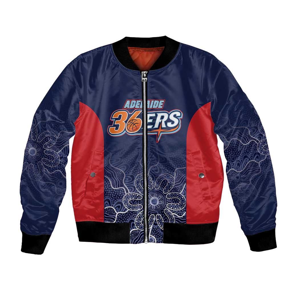 Basketball Custom Adelaide Bomber Jacket Simple Australian Dot Art - Aussie Hoodie