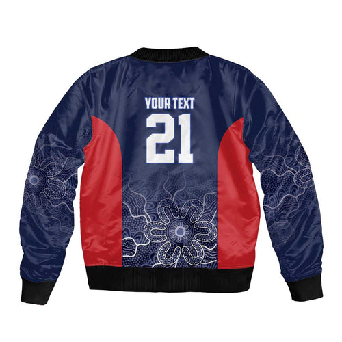 Basketball Custom Adelaide Bomber Jacket Simple Australian Dot Art - Aussie Hoodie