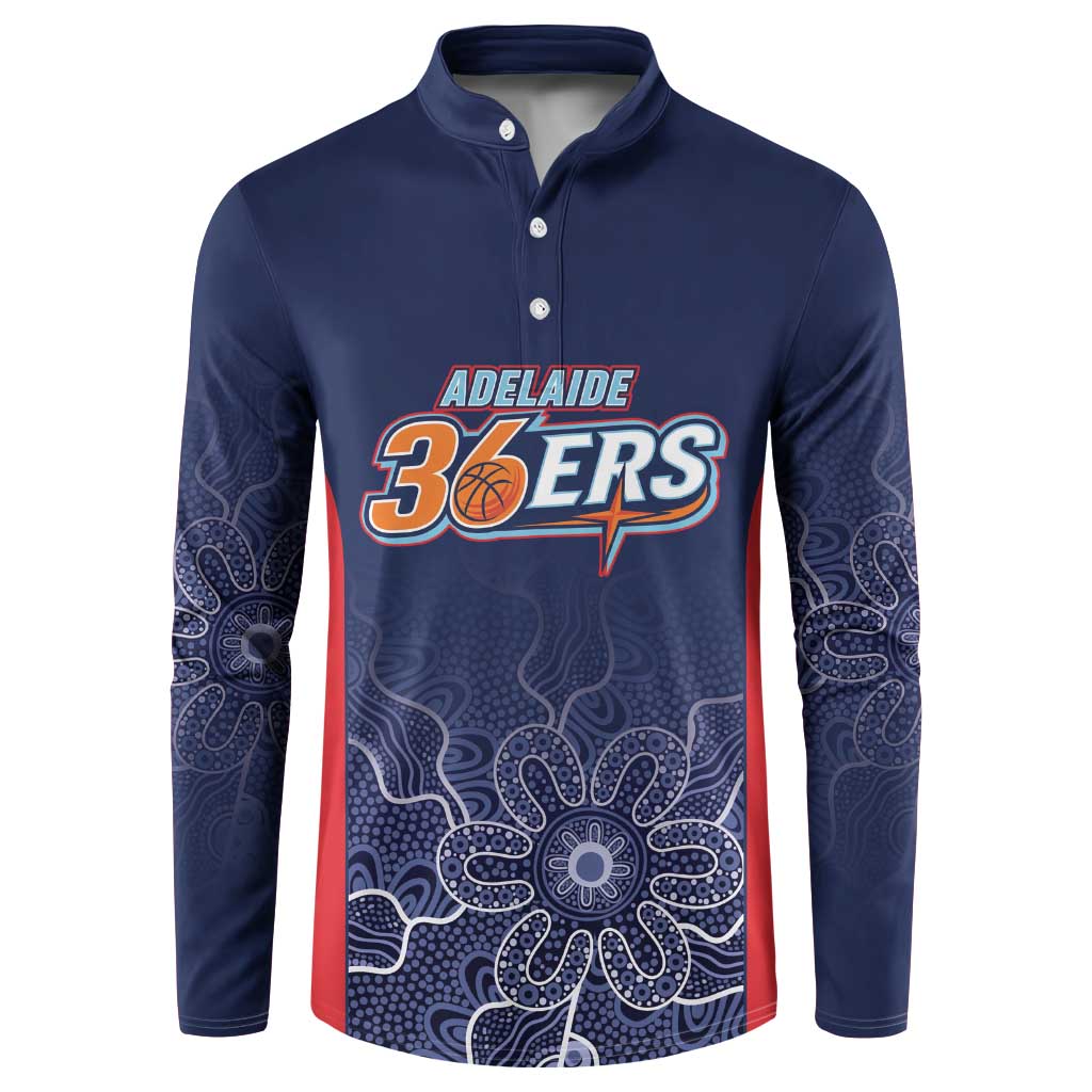Basketball Custom Adelaide Button Sweatshirt Simple Australian Dot Art - Aussie Hoodie