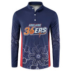 Basketball Custom Adelaide Button Sweatshirt Simple Australian Dot Art - Aussie Hoodie