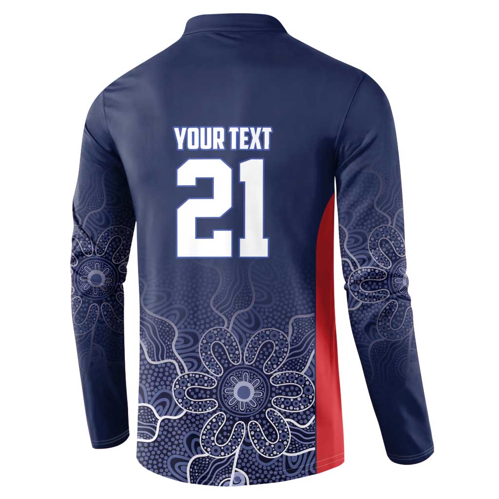Basketball Custom Adelaide Button Sweatshirt Simple Australian Dot Art - Aussie Hoodie