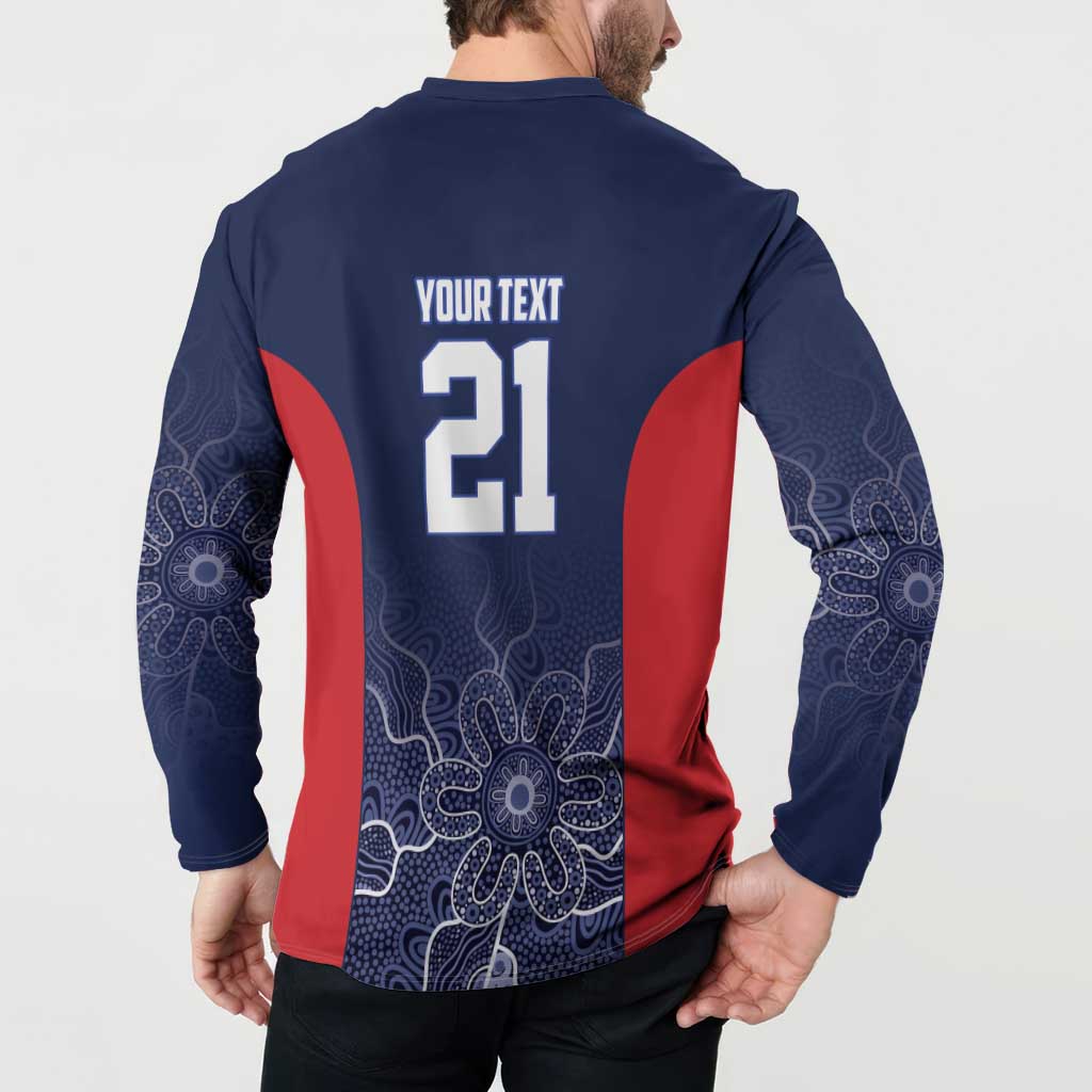 Basketball Custom Adelaide Button Sweatshirt Simple Australian Dot Art - Aussie Hoodie