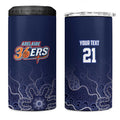 Basketball Custom Adelaide 4 in 1 Can Cooler Tumbler Simple Australian Dot Art - Aussie Hoodie