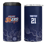 Basketball Custom Adelaide 4 in 1 Can Cooler Tumbler Simple Australian Dot Art - Aussie Hoodie