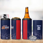 Basketball Custom Adelaide 4 in 1 Can Cooler Tumbler Simple Australian Dot Art - Aussie Hoodie