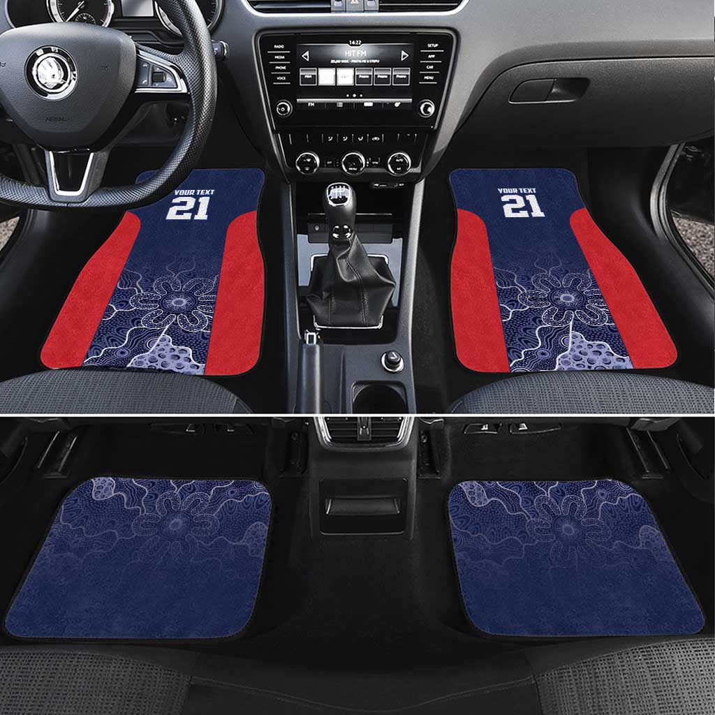 Basketball Custom Adelaide Car Mats Simple Australian Dot Art - Aussie Hoodie
