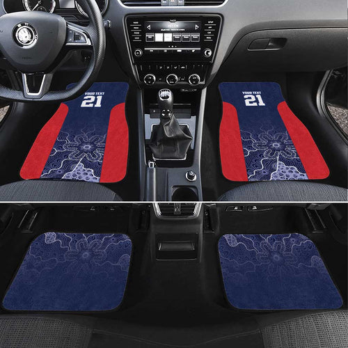 Basketball Custom Adelaide Car Mats Simple Australian Dot Art - Aussie Hoodie