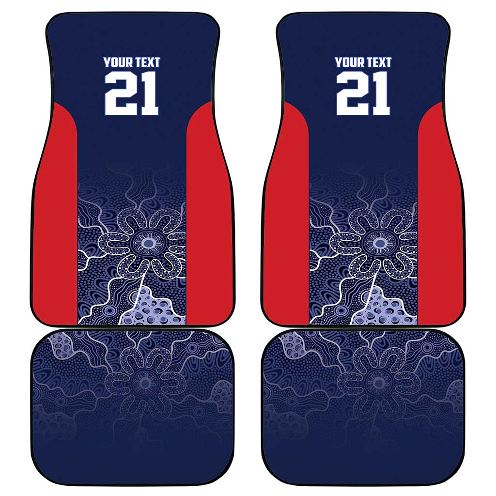 Basketball Custom Adelaide Car Mats Simple Australian Dot Art - Aussie Hoodie
