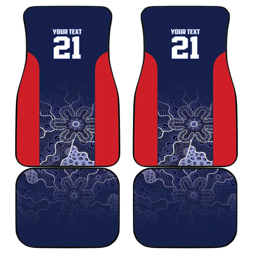 Basketball Custom Adelaide Car Mats Simple Australian Dot Art - Aussie Hoodie
