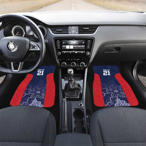 Basketball Custom Adelaide Car Mats Simple Australian Dot Art - Aussie Hoodie