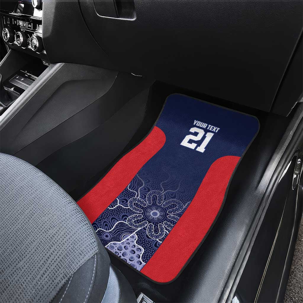 Basketball Custom Adelaide Car Mats Simple Australian Dot Art - Aussie Hoodie