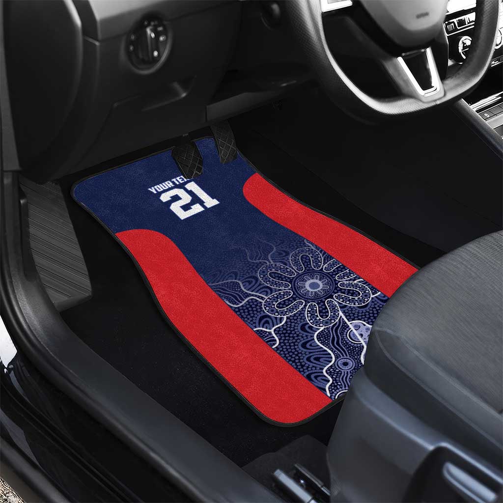 Basketball Custom Adelaide Car Mats Simple Australian Dot Art - Aussie Hoodie
