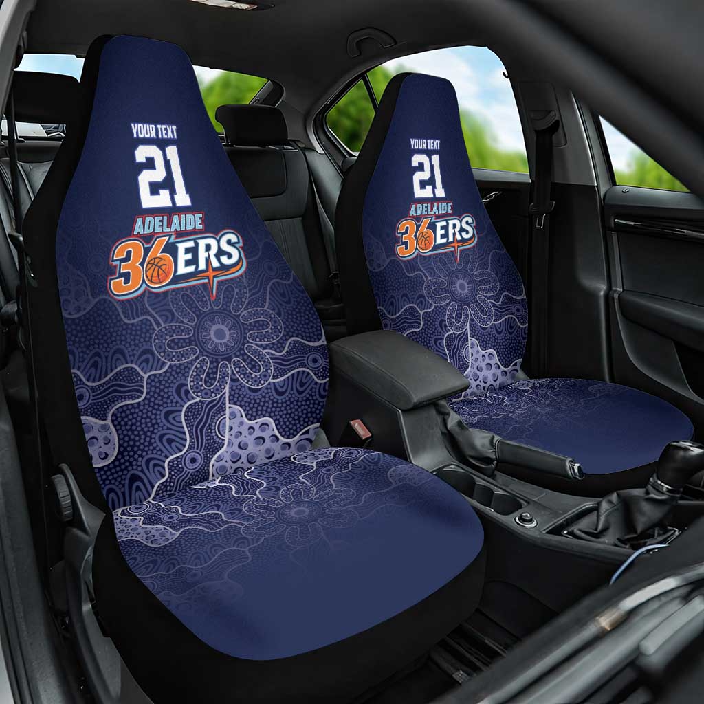 Basketball Custom Adelaide Car Seat Cover Simple Australian Dot Art - Aussie Hoodie