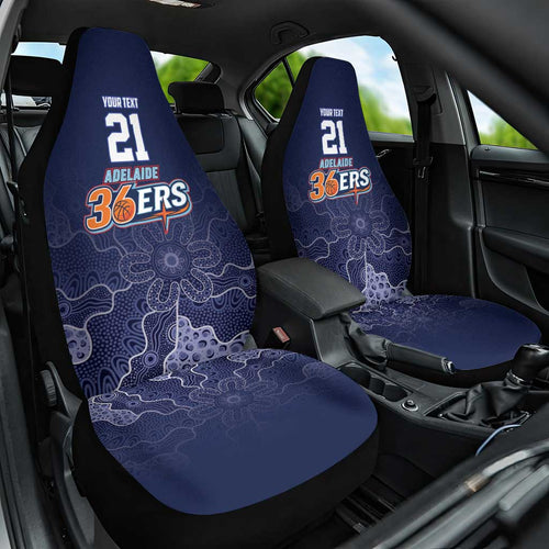 Basketball Custom Adelaide Car Seat Cover Simple Australian Dot Art - Aussie Hoodie