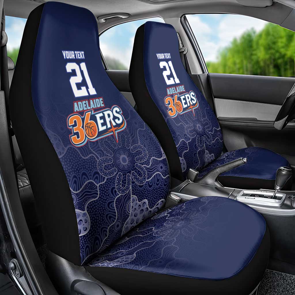 Basketball Custom Adelaide Car Seat Cover Simple Australian Dot Art - Aussie Hoodie
